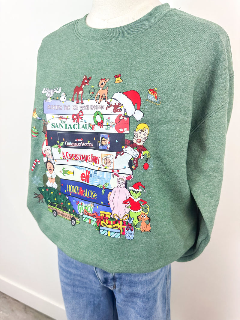 Holiday Movie Night Sweatshirt