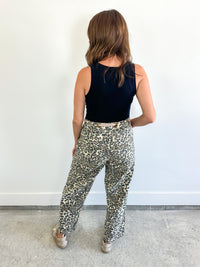 Leopard Barrel Jeans