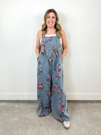Rose Garden Denim Overalls