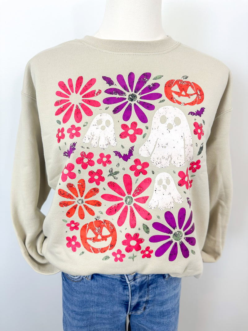 Groovy Ghosts & Pumpkins Sweatshirt