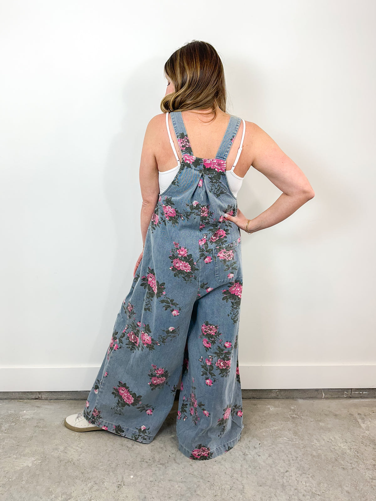 Rose Garden Denim Overalls