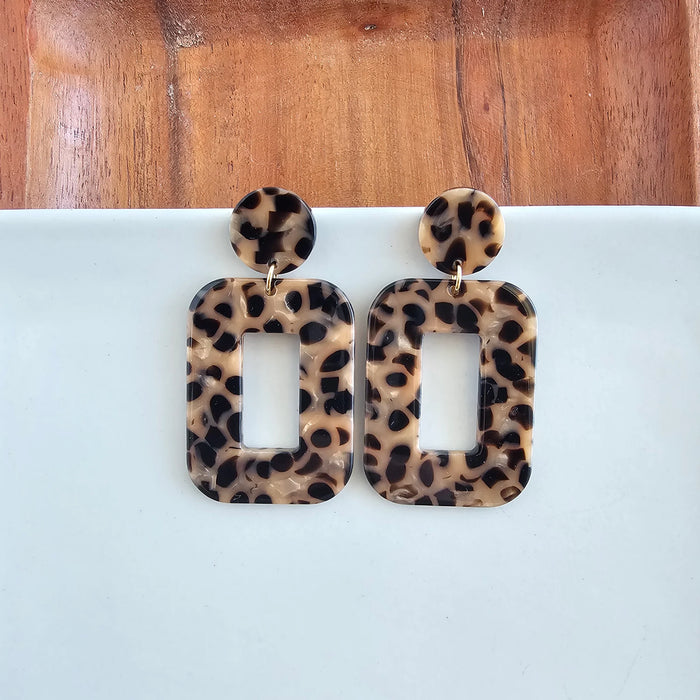 Margot Earrings- Cheetah