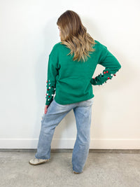 Ho Ho Ho Sequin Sleeve Sweater