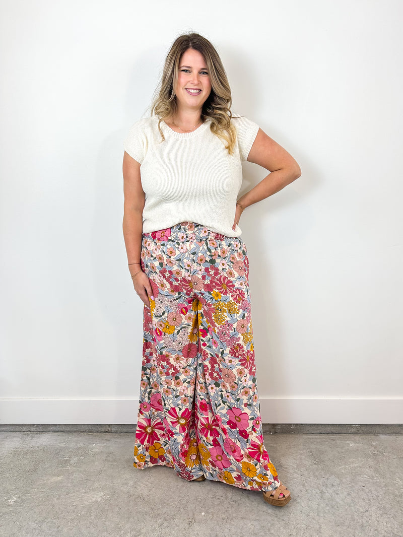 Wildflower Smocked Waist Pant
