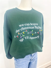 Holiday Lights Graphic Sweatshirt