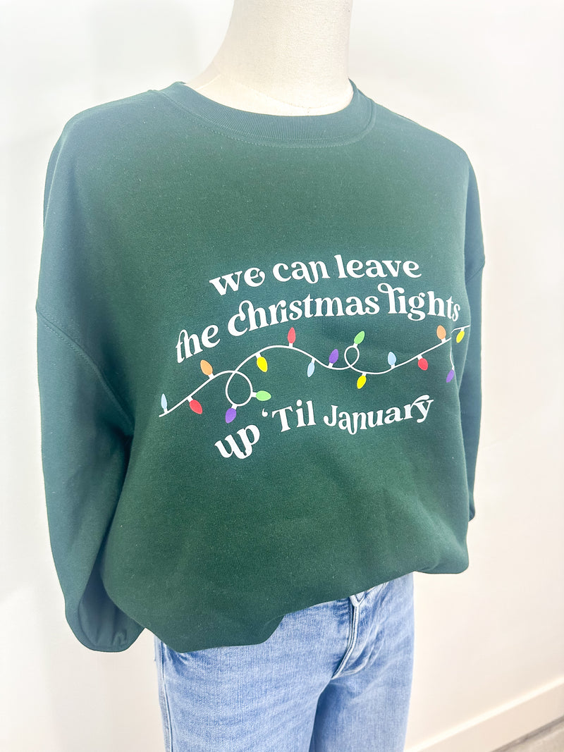 Holiday Lights Graphic Sweatshirt