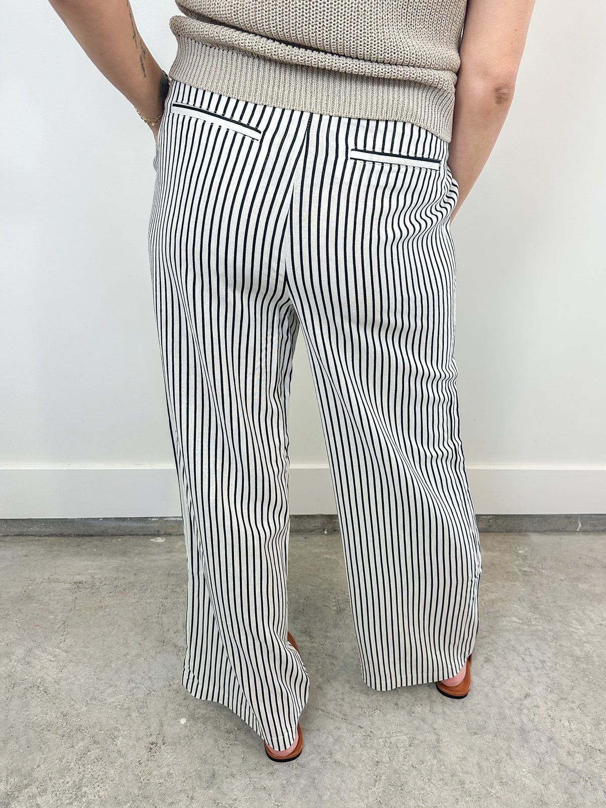 Signs of Spring Linen Stripe Pant