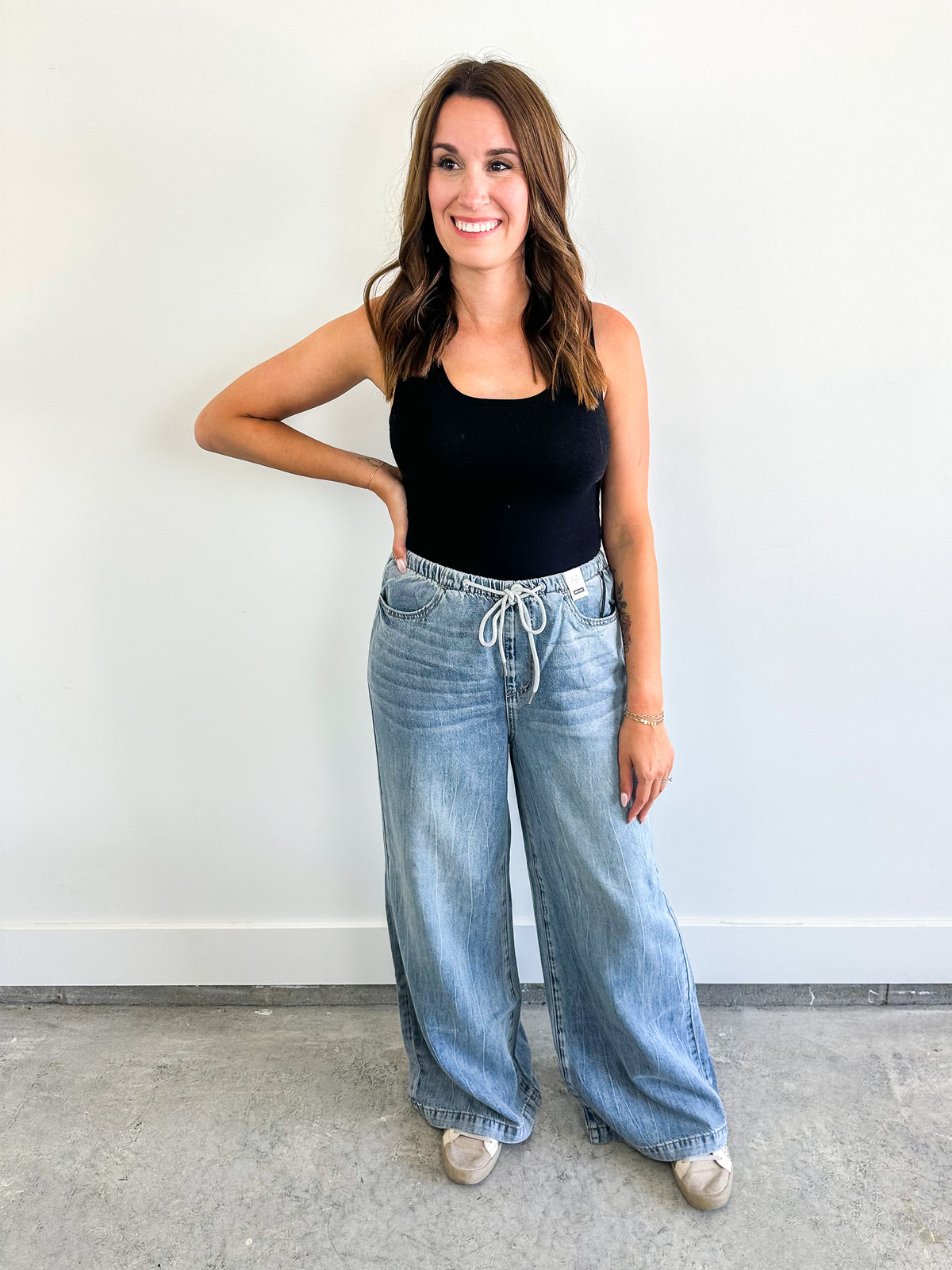 Featherweight Palazzo Judy Blue Jeans