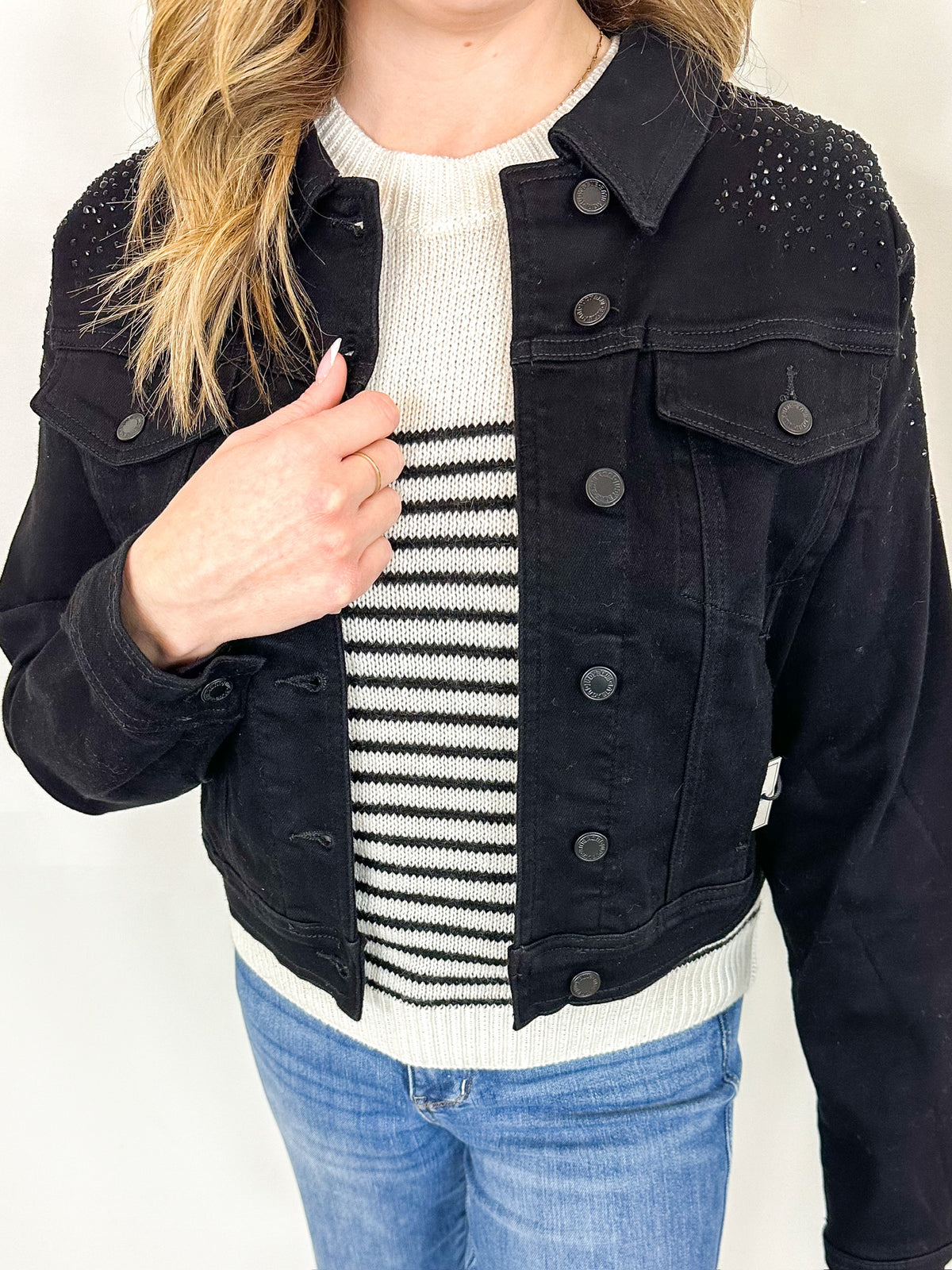 Welcome to NY Black Denim Jacket