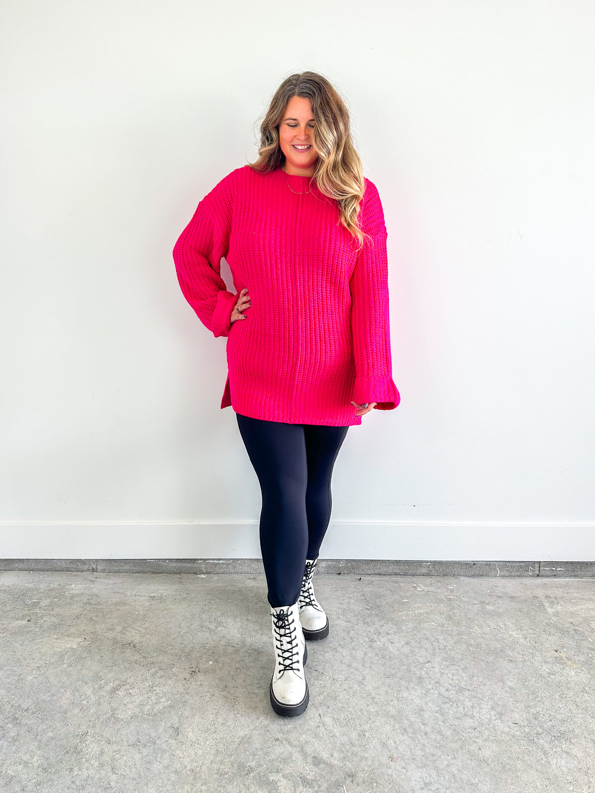 Pink Tunic Sweater