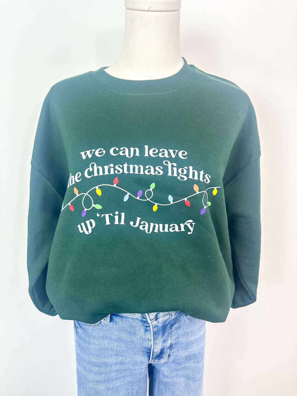Holiday Lights Graphic Sweatshirt
