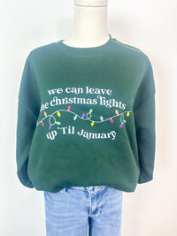 Holiday Lights Graphic Sweatshirt