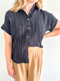 Walk the Line Print Blouse