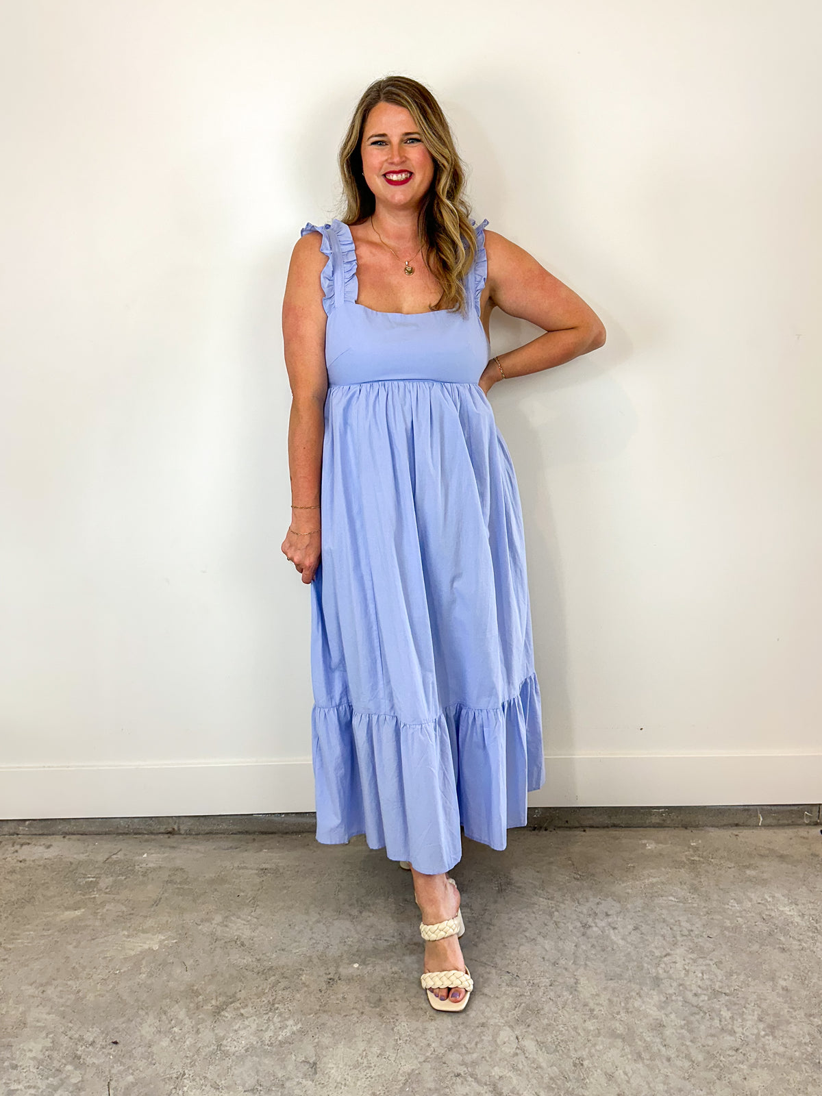 Daphne French Blue Dress Variety Row Boutique Daphne French Blue Dress Variety Row Boutique