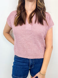 Knit V-Neck Top