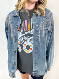 Vegas Denim Rhinestone Jacket