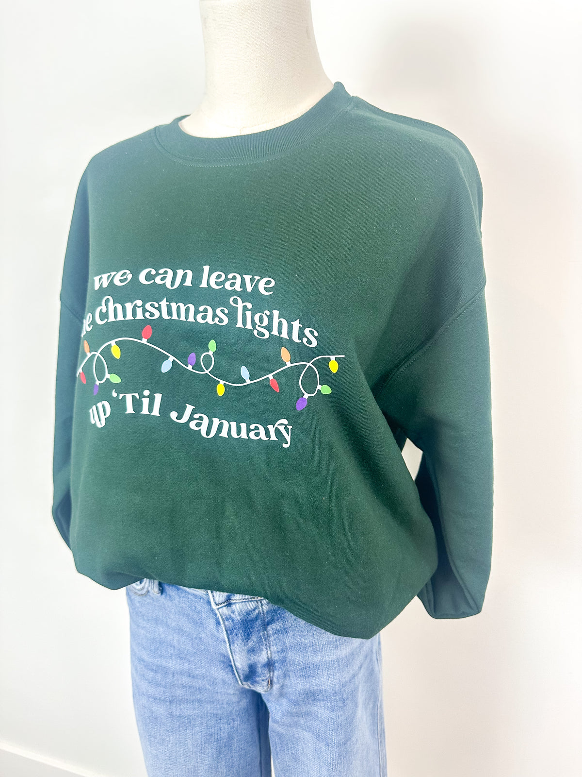Holiday Lights Graphic Sweatshirt