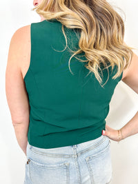 Summer Girl Hunter Green Vest