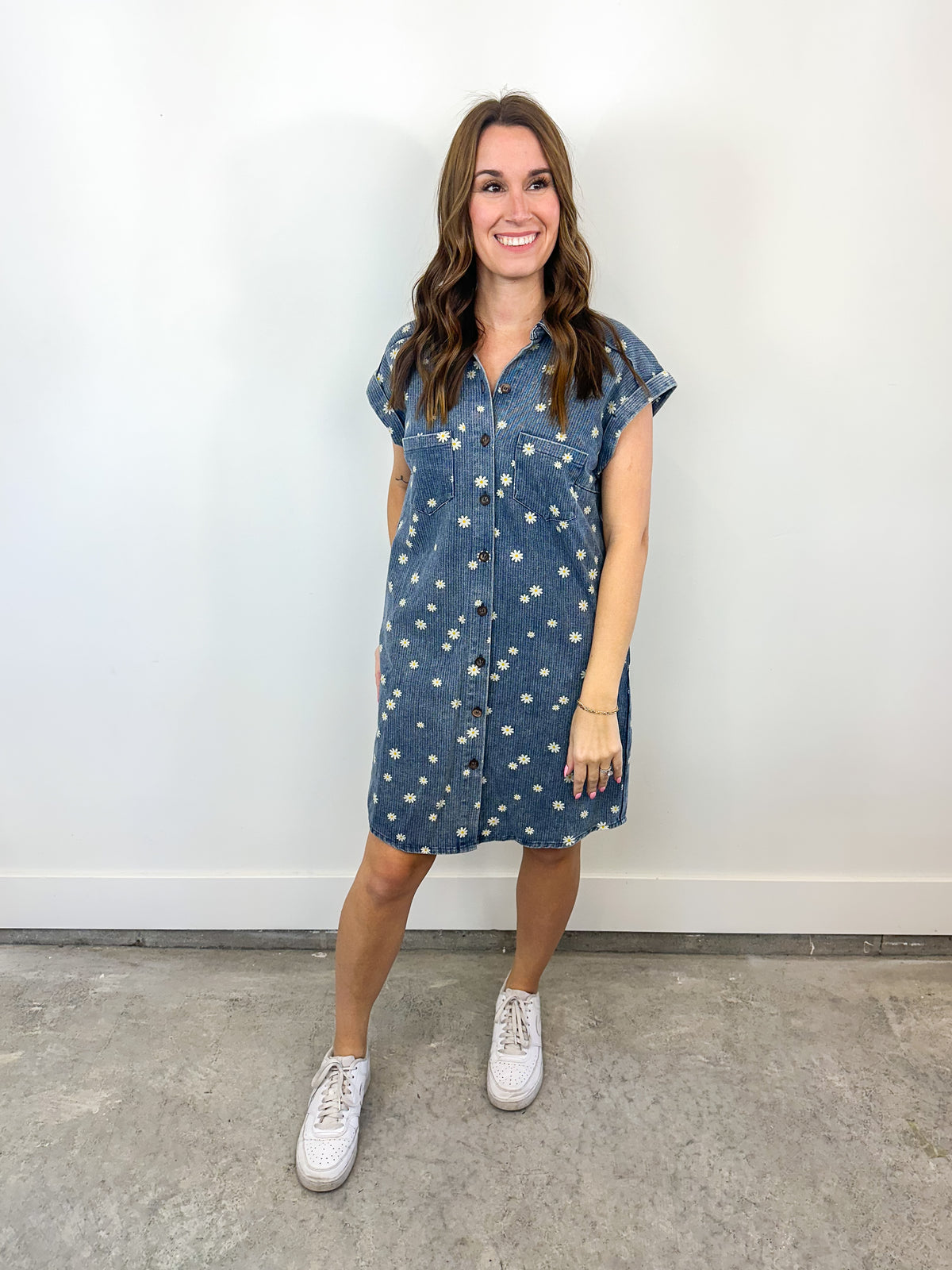 Daisy Denim Shirt Dress