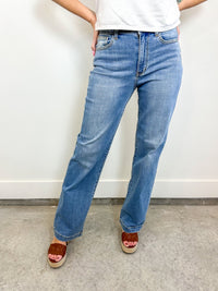 Judy Blue High Waist Trouser Straight Jeans