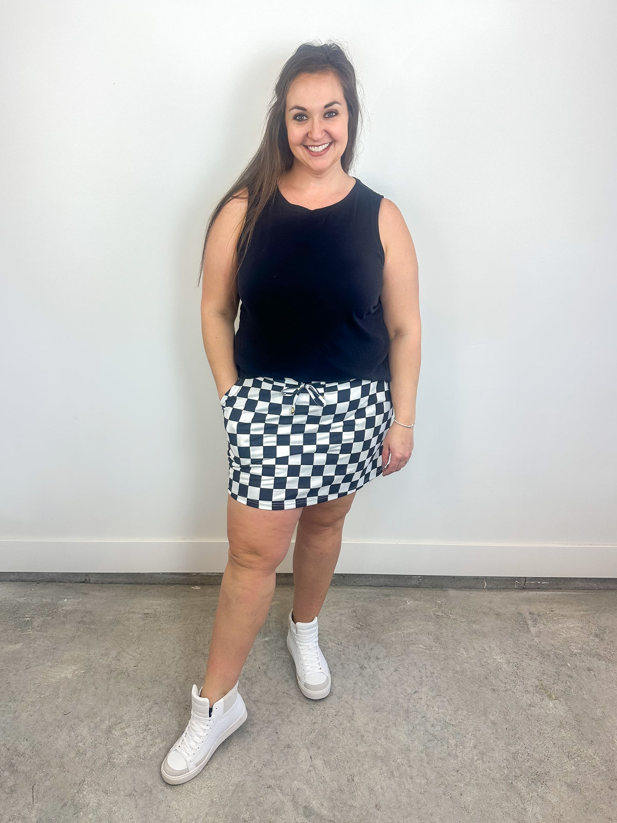 Checkerboard Skort