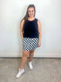 Checkerboard Skort