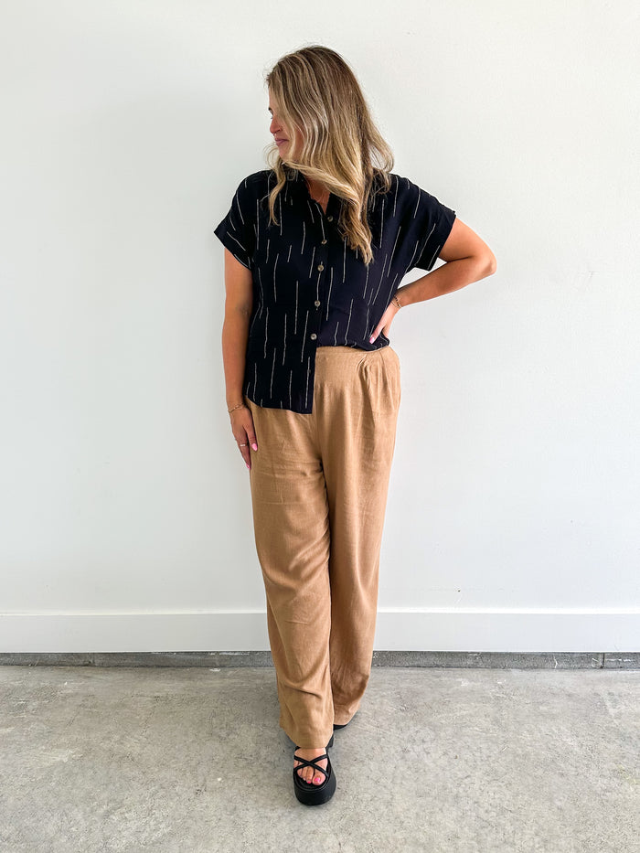 Walk the Line Print Blouse