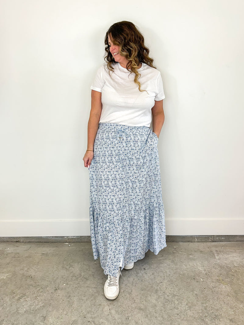 April Showers Maxi Skirt