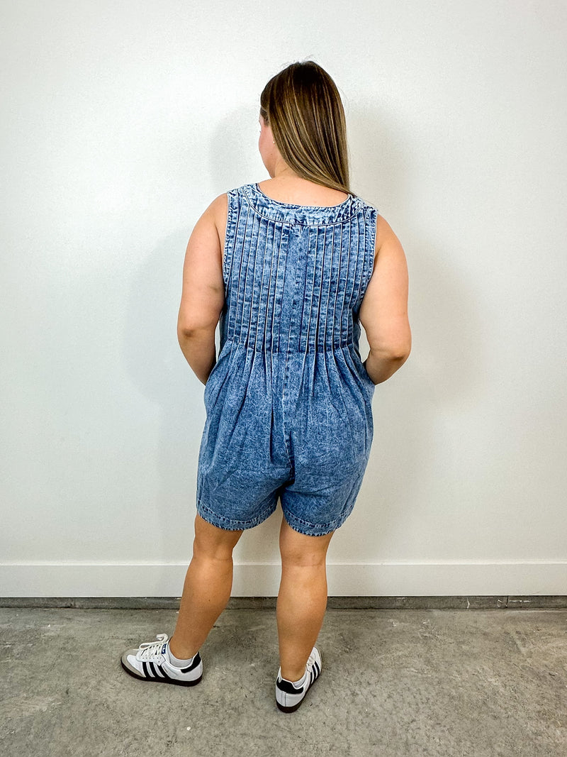 The Viral Denim Romper