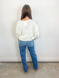 Bow Detail Lightweight Sweater