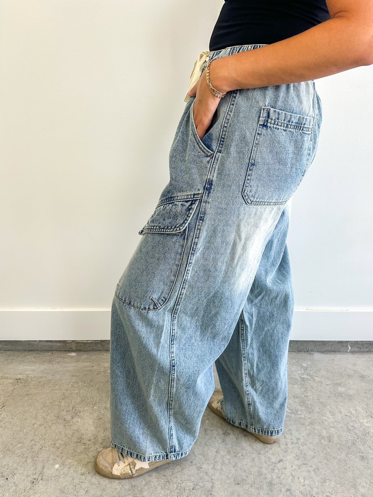 Cargo Barrel Jeans