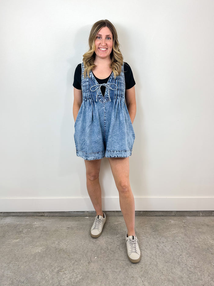 The Viral Denim Romper
