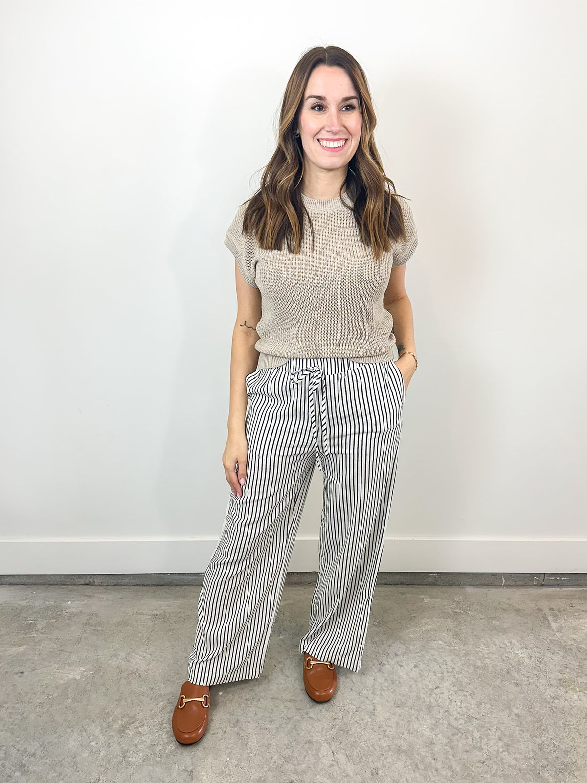 Signs of Spring Linen Stripe Pant