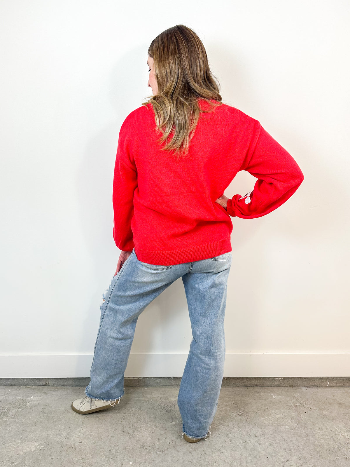 Sequin Santa Sweater