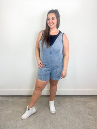 Boxy Denim Romper