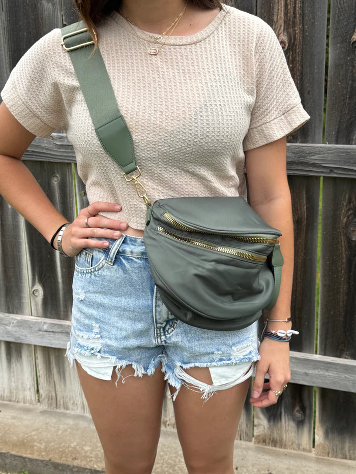 Double Zip Nylon Bag