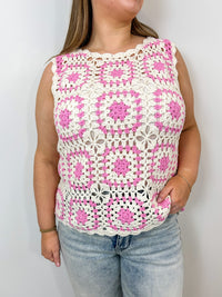 Flower Child Crochet Tank