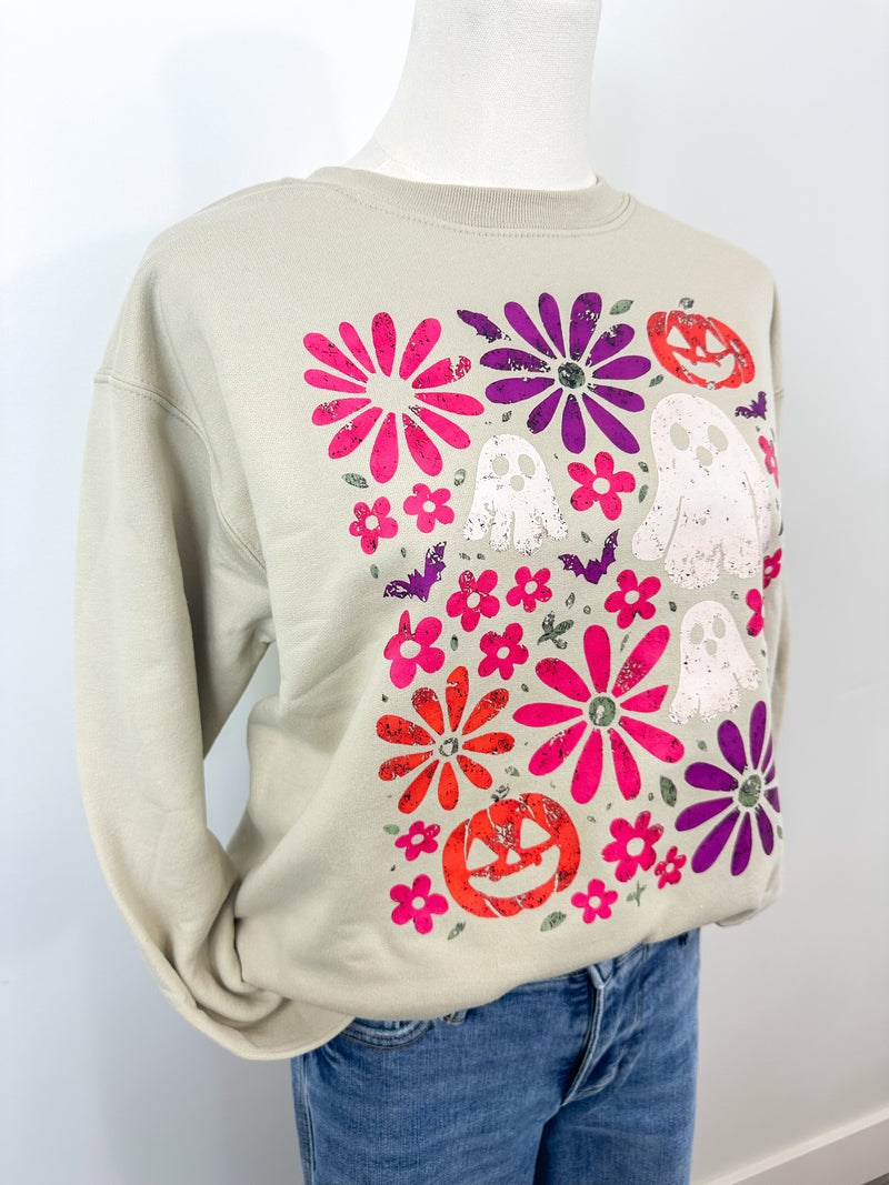Groovy Ghosts & Pumpkins Sweatshirt