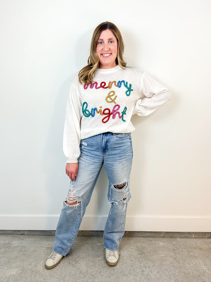 Merry & Bright Sequin Sweater