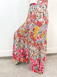 Floral Wide Leg Pants