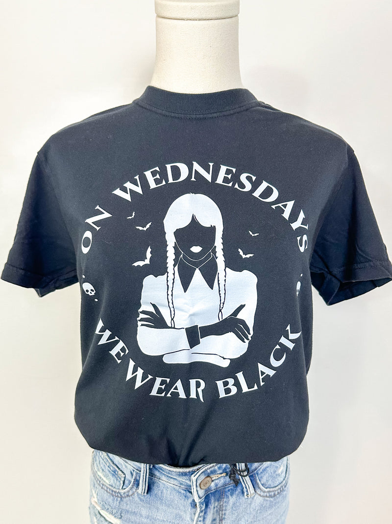 On Wednesdays we Wear Black Graphic Tee