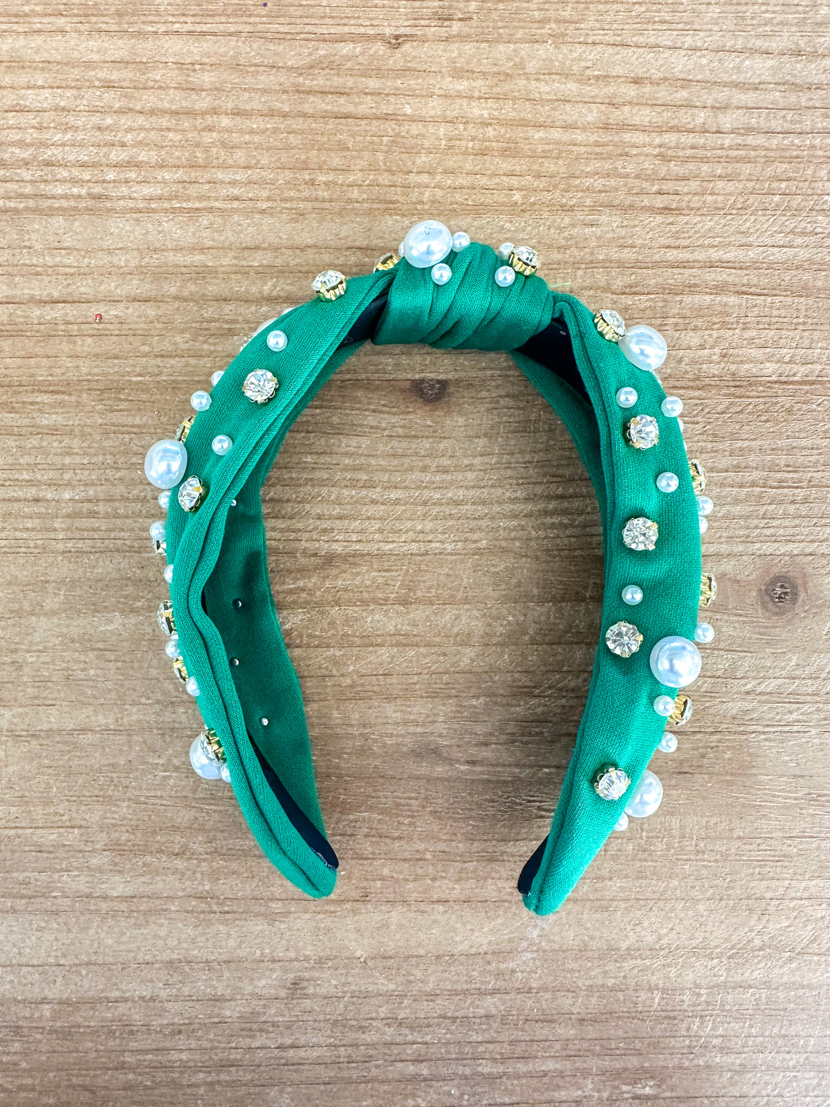 Pearl & Jewel Knotted Headband