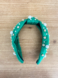 Pearl & Jewel Knotted Headband