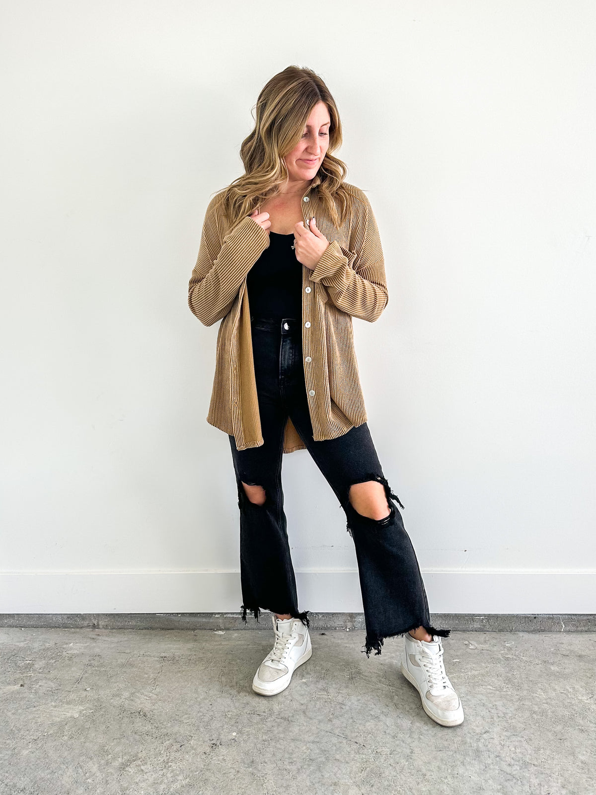 Ribbed Shacket
