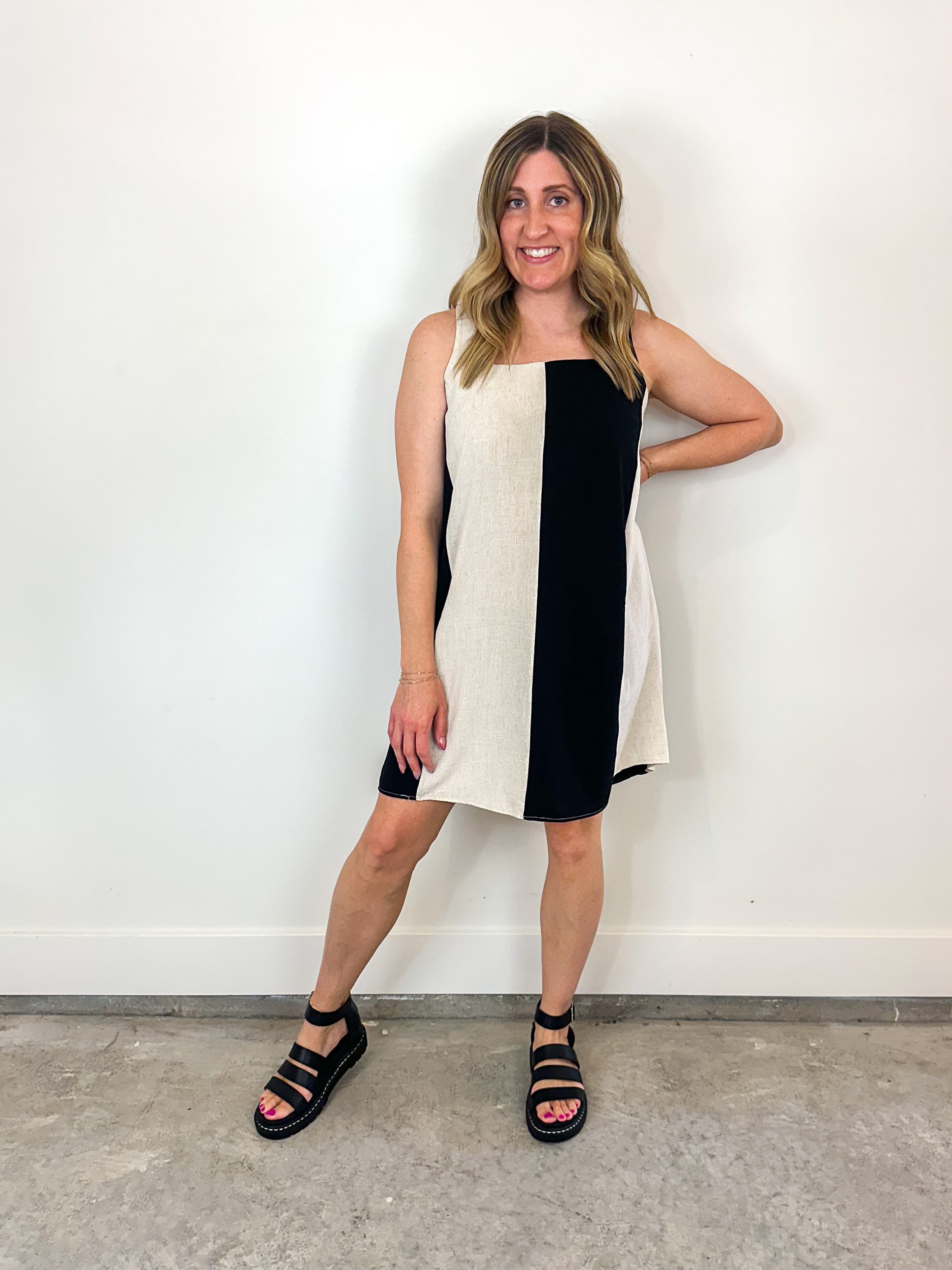 cosmo linen dress Cosmo Strapless Smocked Dress