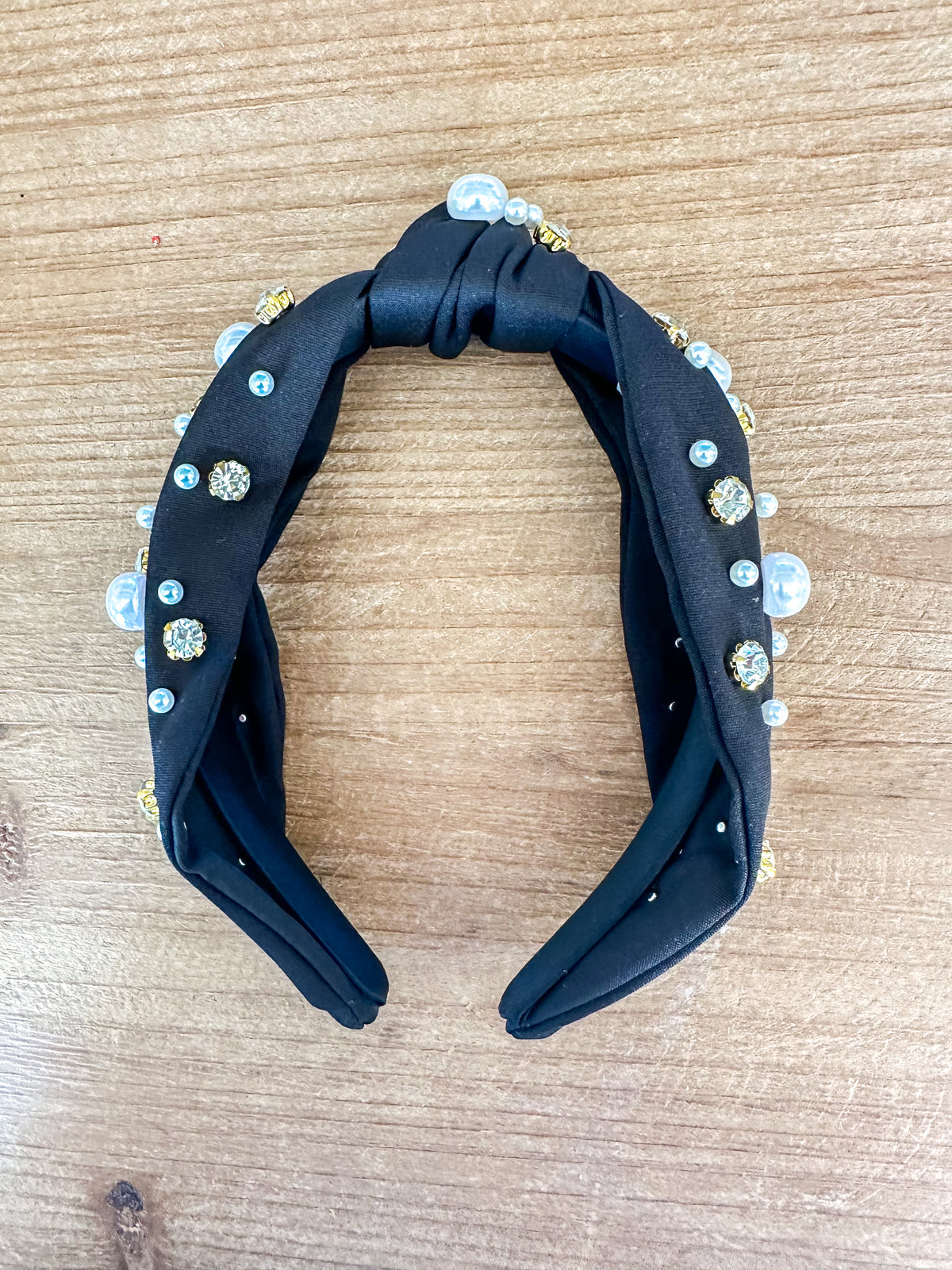 Pearl & Jewel Knotted Headband