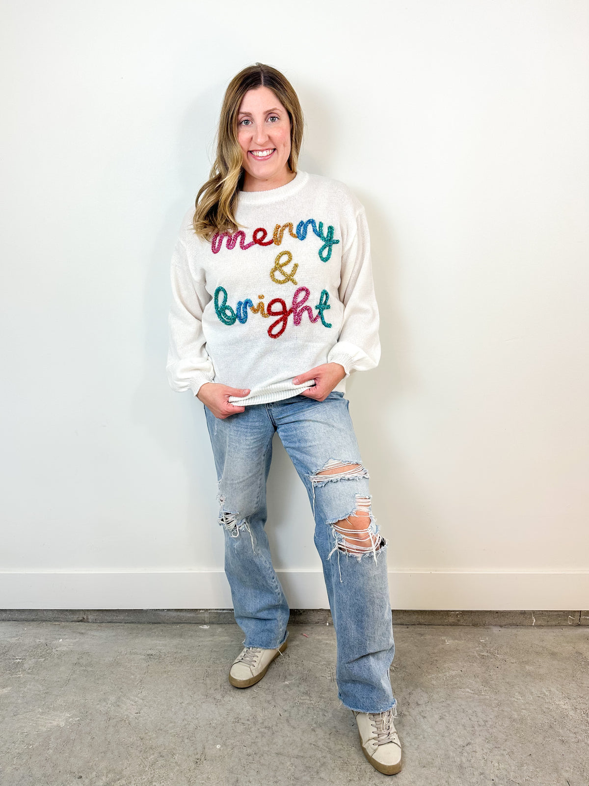 Merry & Bright Sequin Sweater