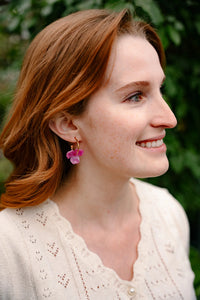 Magnolia Hoops - Hibiscus