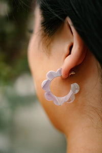 Flora Hoops - Lilac Quartz