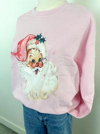 Pink Vintage Santa Sweatshirt
